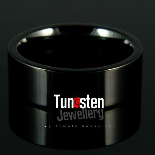 tungsten-rings-bands, mens-wedding-rings, all-mens-rings - ACTEON BLACK