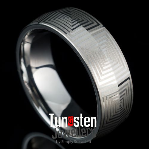 stylish tungsten rings