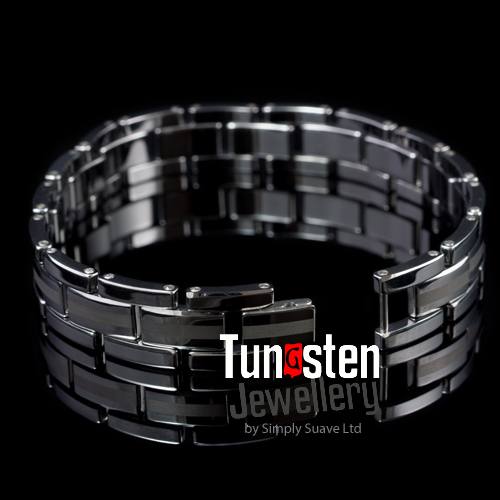 bracelets - Tungsten Mens Bracelet -Conqueror