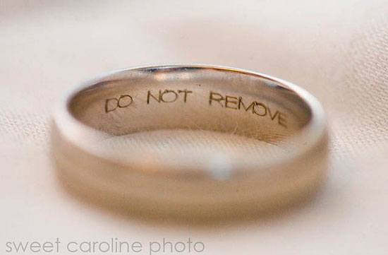 Engraving your Wedding Ring
