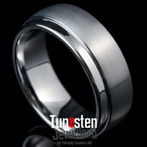 White Tungsten Ring