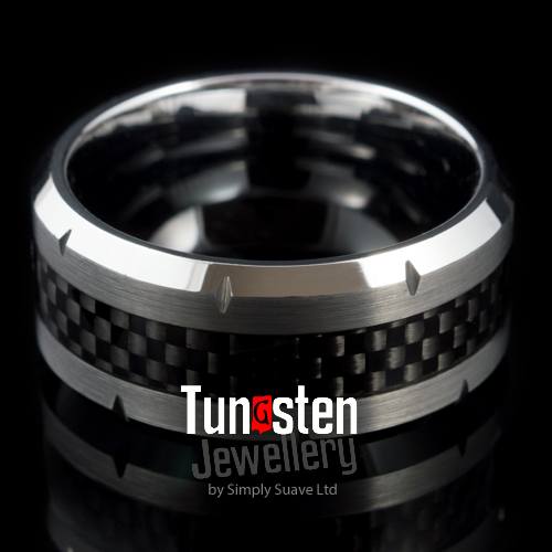 tungsten-rings-bands, all-mens-rings - KARBON BLADE