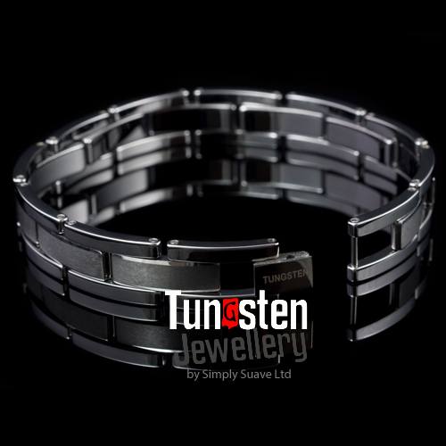 bracelets - Men Bracelets- Mattino Contrasting Tungsten