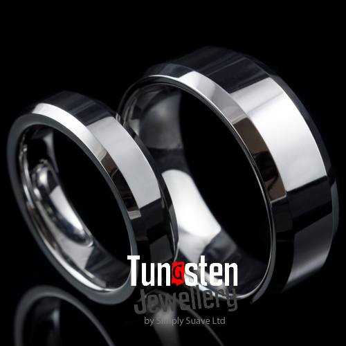 matching-wedding-rings - Matching Rings Tungsten Wedding Set – ZEPHYR